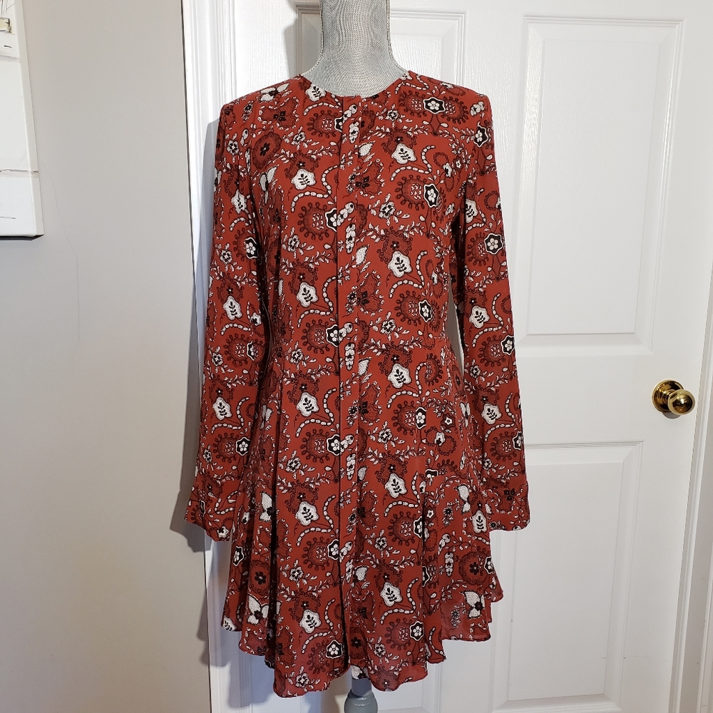A.L.C. Randi silk shirtdress - Picture 2 of 8